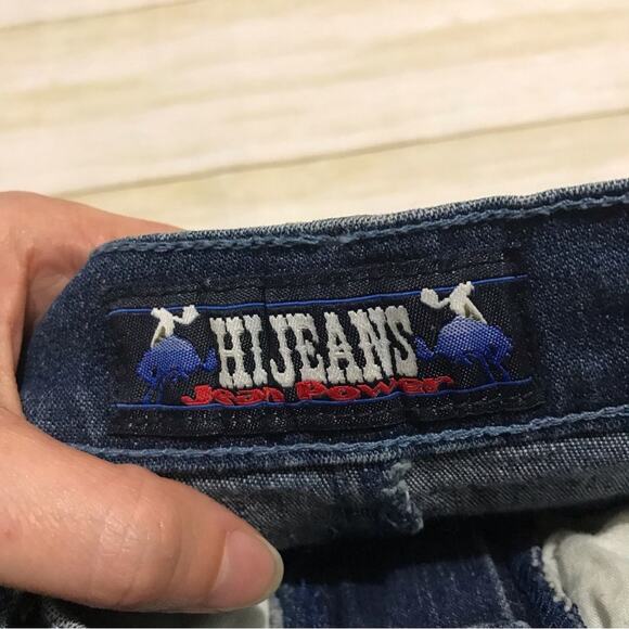 Long Modest Sandblasted Textured Light Wash Stretch Denim Jean Skirt Size Small - Picture 4 of 5